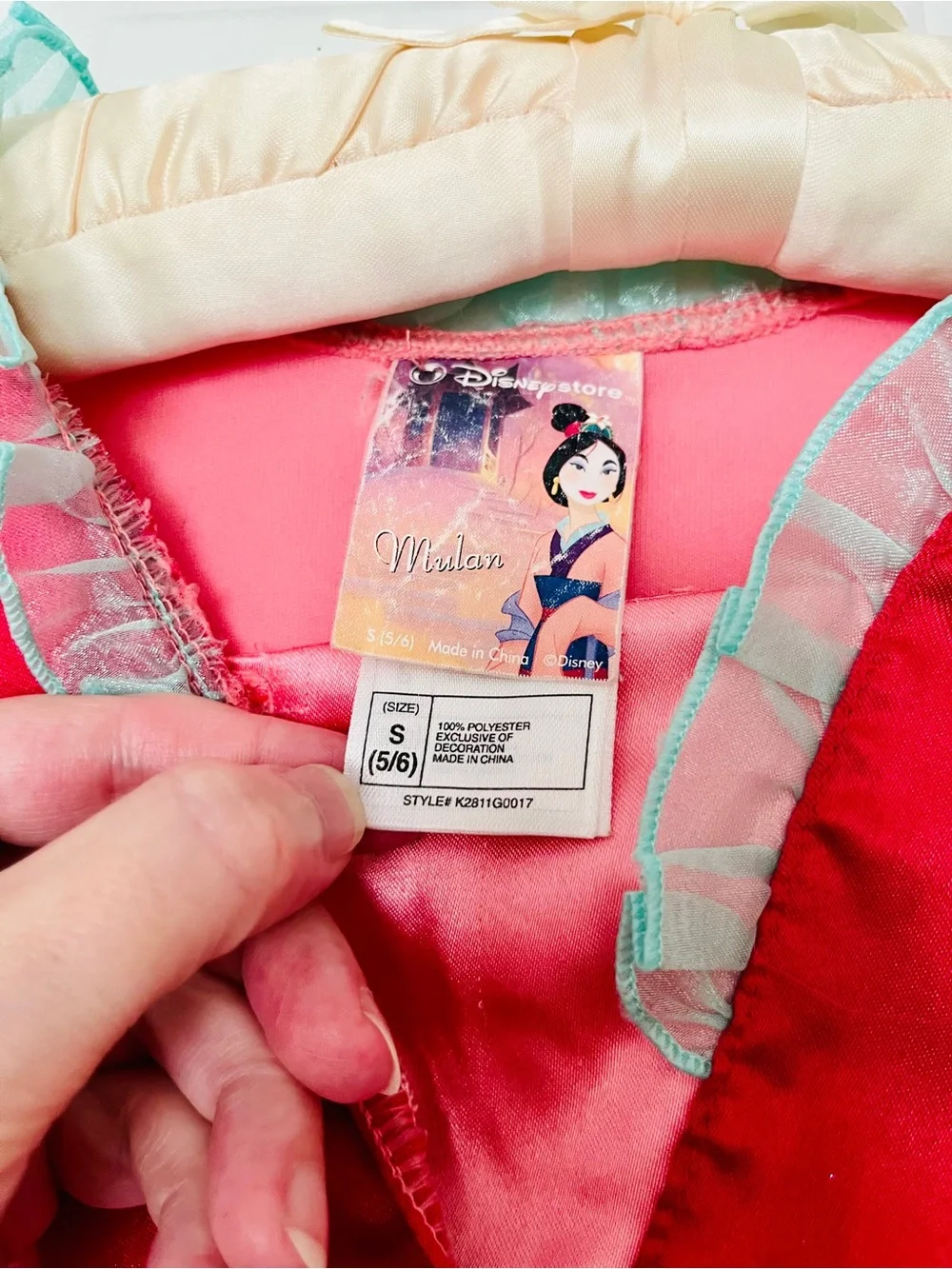 Disney Mulan Pink and Teal Costume Dress